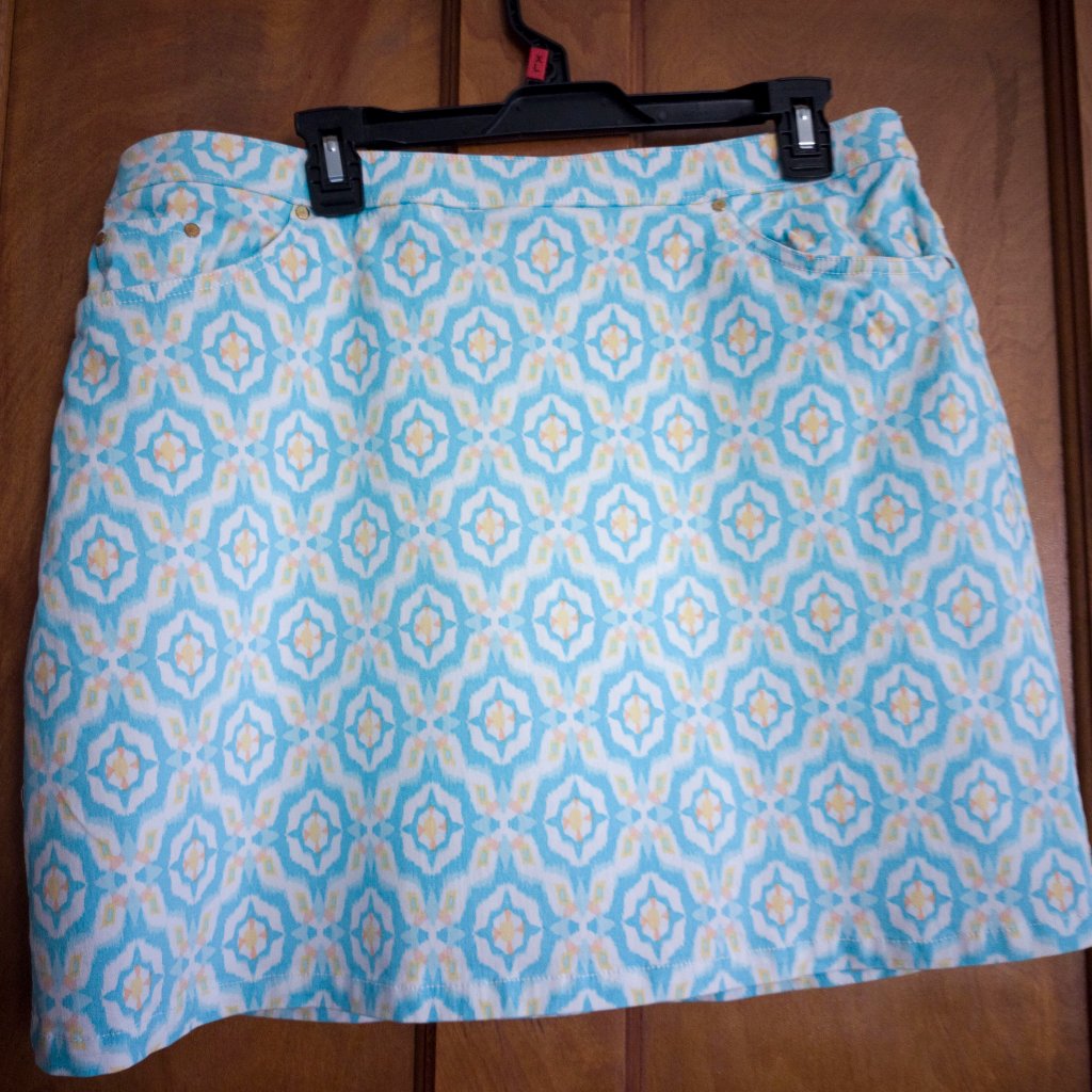 Multi Patterned Skort